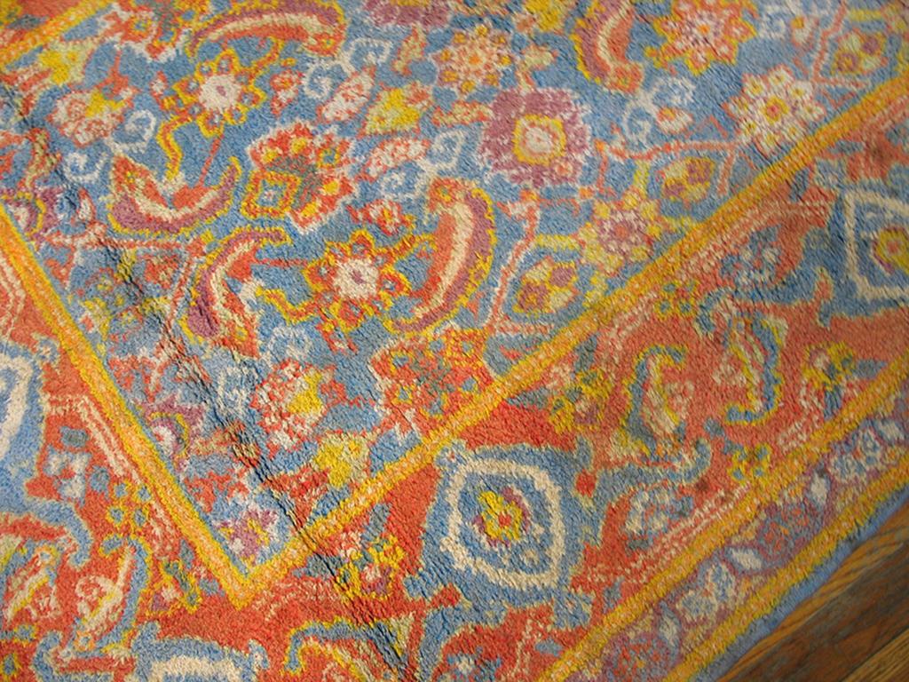 Early 20th Century Antique Indian Agra, Cotton Rug For Sale