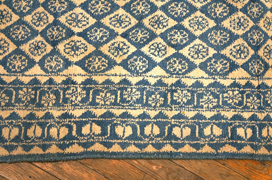 Antique Indian Agra Cotton Rug In Good Condition For Sale In New York, NY