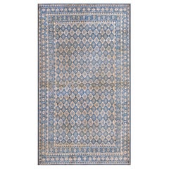 Early 20th Century N. Indian Agra Cotton Carpet ( 4' x 7' - 122 x 213 )