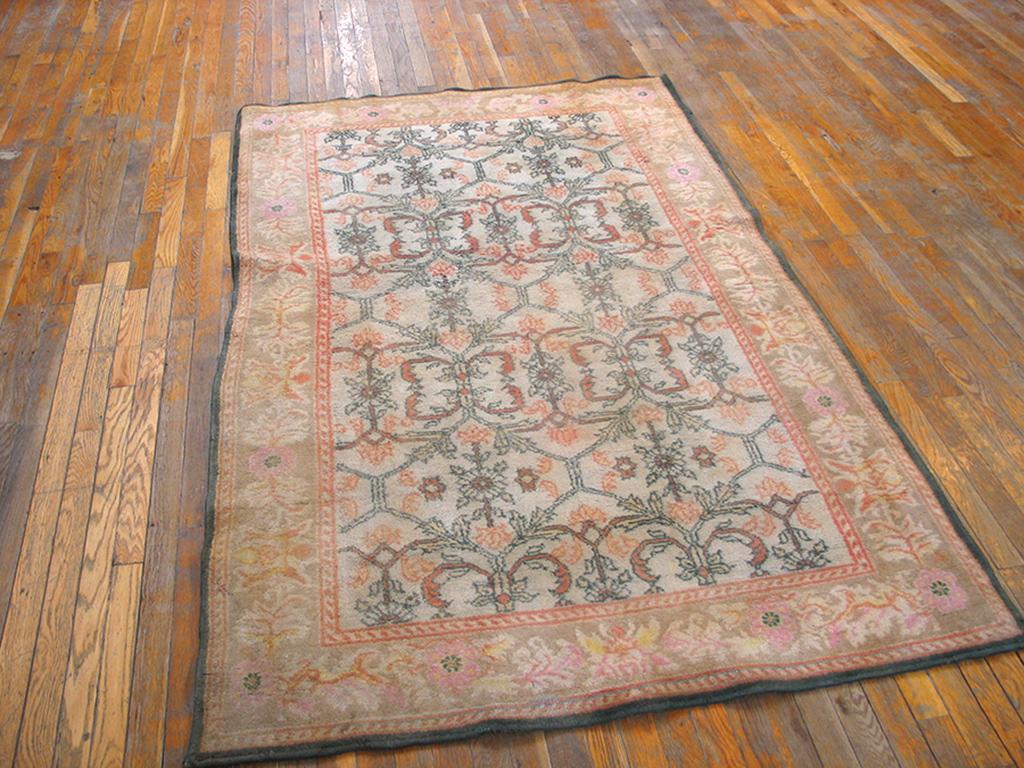 Antique Indian Agra, Cotton Rug In Good Condition For Sale In New York, NY