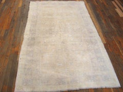 Marvelous Gray Color with Unique Geometric Design Antique Indian Agra Cotton Rug
