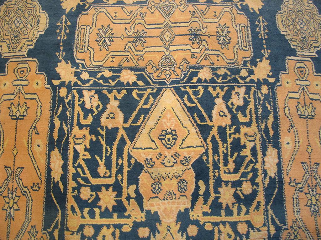 Cotone Tappeto Agra in cotone indiano dei primi del Novecento ( 4' x 6'6