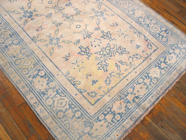 Antique Indian Agra Cotton Rug For Sale at 1stDibs