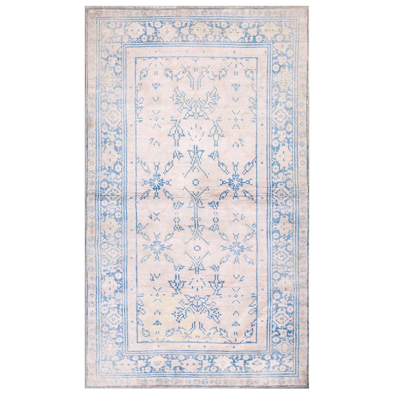 Antique Indian Agra Cotton Rug For Sale