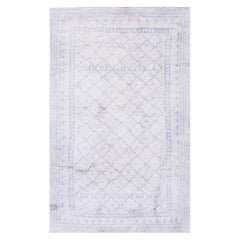 Early 20th Century N. Indian Agra Cotton Carpet ( 4'3" x 6'8" - 130 x 203 )