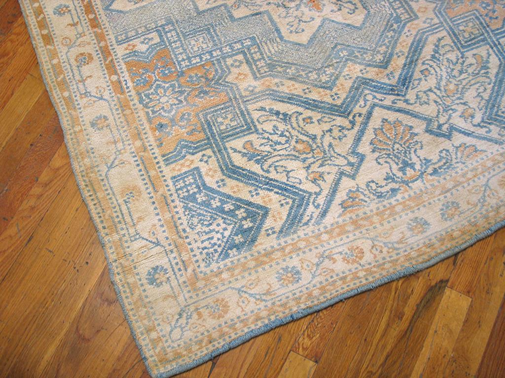 Hand-Knotted Antique Indian Agra Cotton Rug For Sale