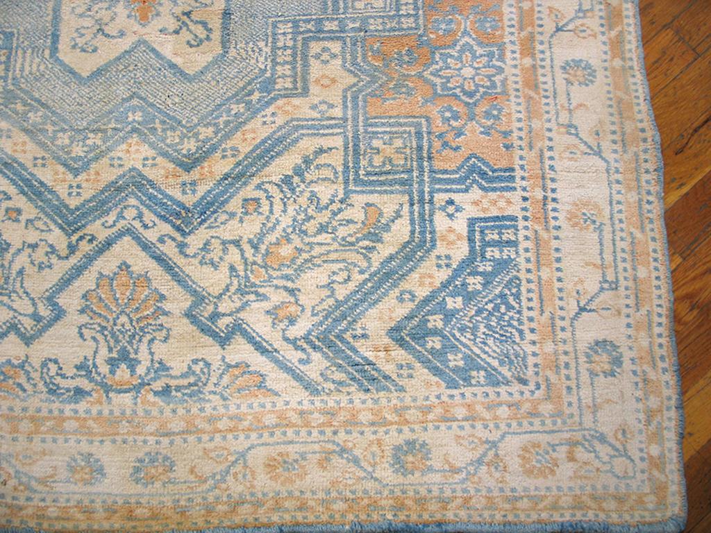 Early 20th Century Antique Indian Agra Cotton Rug For Sale
