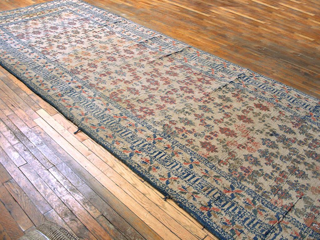 Hand-Knotted  Antique Indian Agra Cotton Rug For Sale