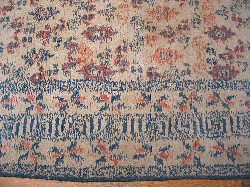  Antique Indian Agra Cotton Rug In Good Condition For Sale In New York, NY