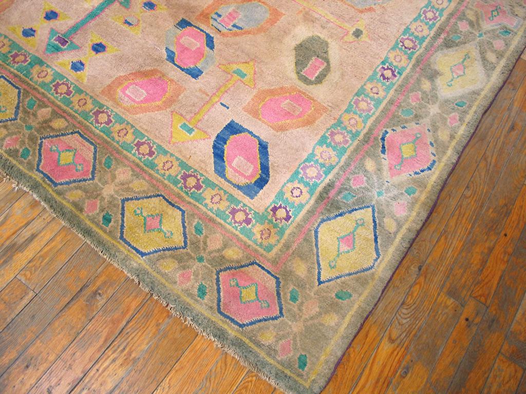 Early 20th Century N. Indian Cotton Agra Carpet ( 6'2