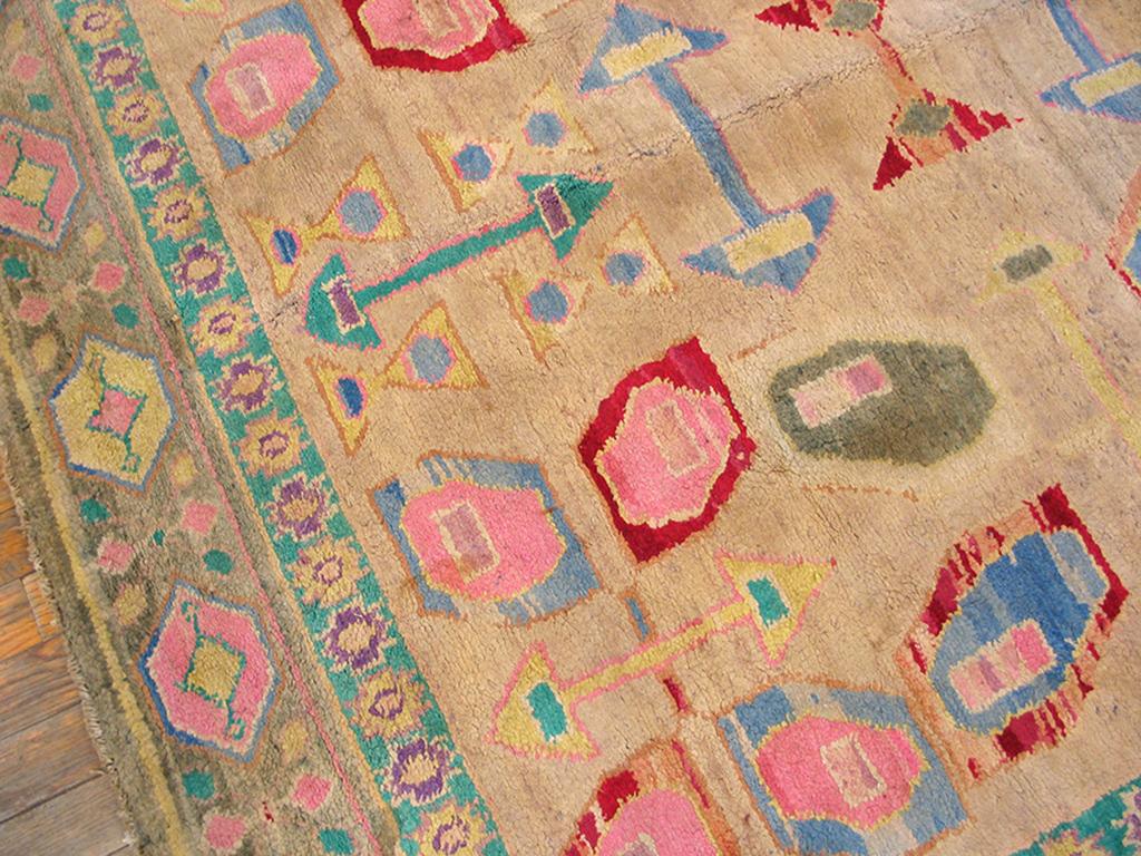 Early 20th Century N. Indian Cotton Agra Carpet ( 6'2