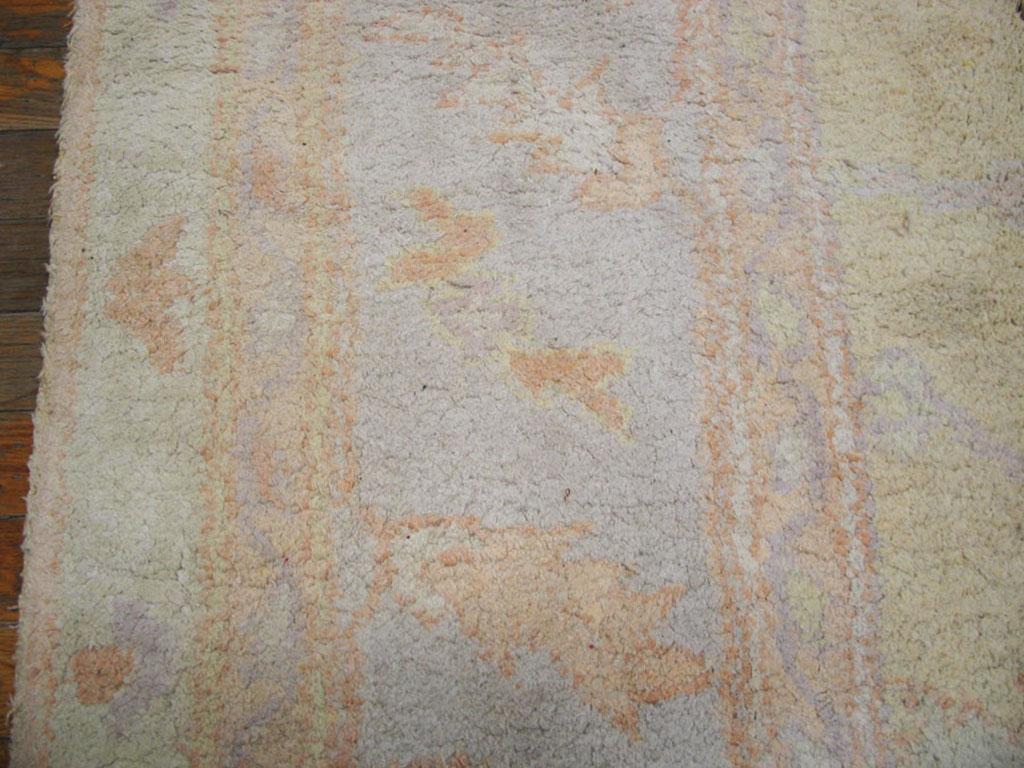 Hand-Knotted Early 20th Century N. Indian Cotton Agra Carpet ( 6'4