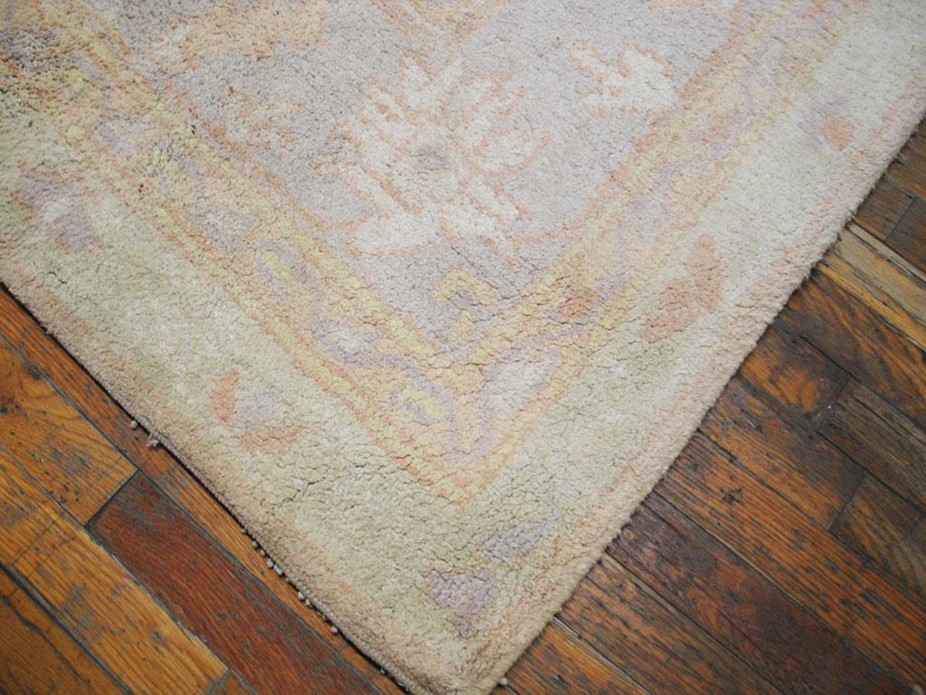 Early 20th Century N. Indian Cotton Agra Carpet ( 6'4