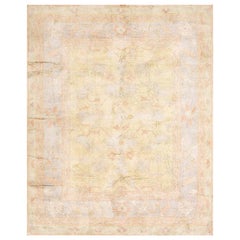 Indischer Agra-Teppich aus Baumwolle des frühen 20. Jahrhunderts (193 x 240 cm)
