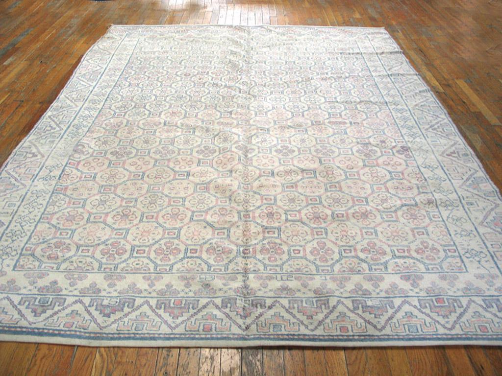 Antique Indian Agra cotton rug, measures: 7'2