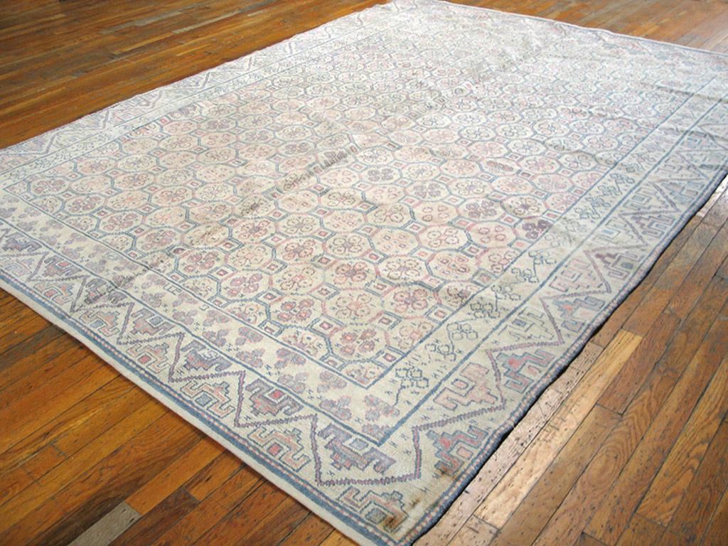 Antique Indian Agra Cotton Rug For Sale 1