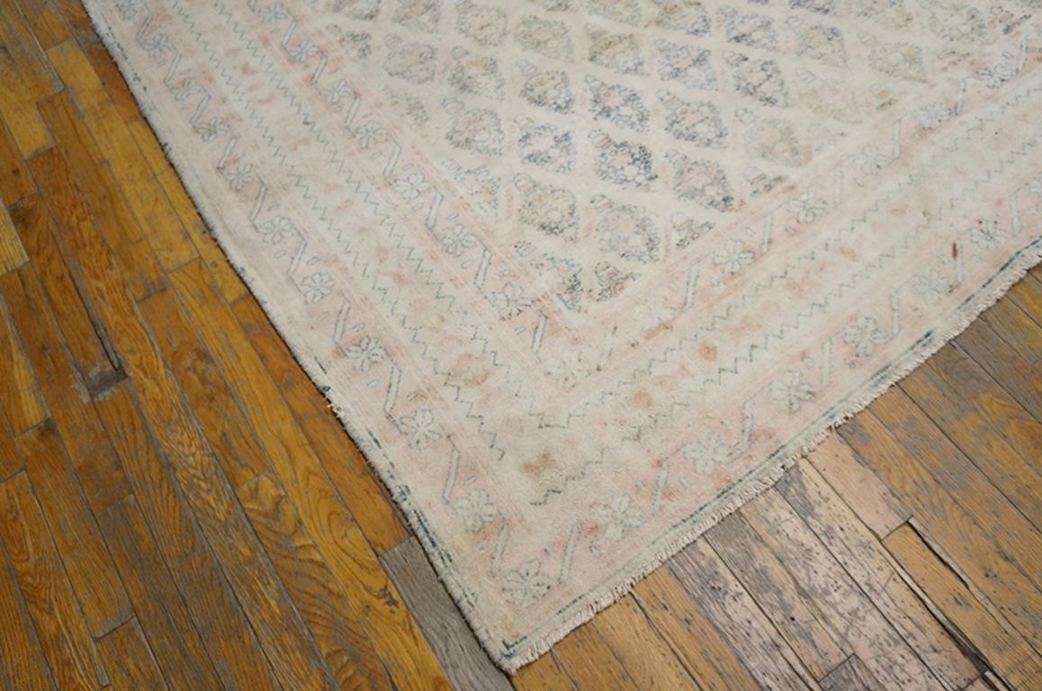Early 20th Century Indian Cotton Agra Carpet ( 9'8