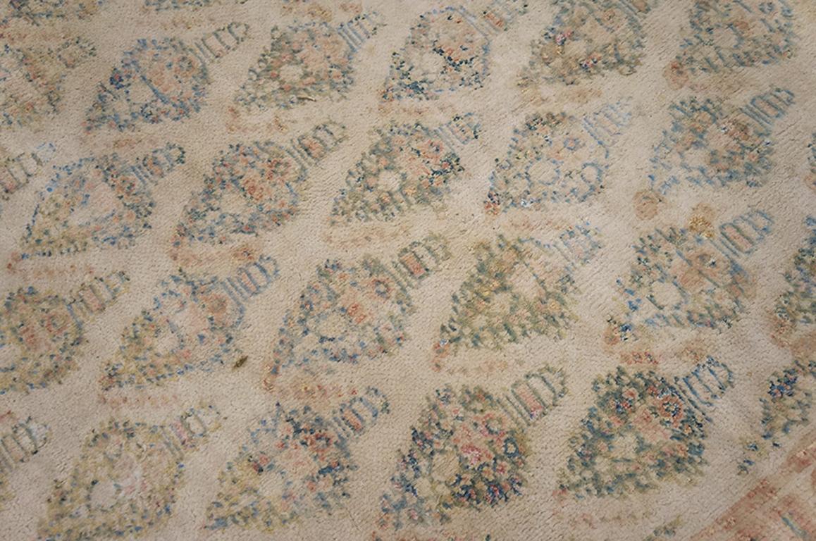 Indischer Agra-Teppich aus Baumwolle des frühen 20. Jahrhunderts ( 9'8