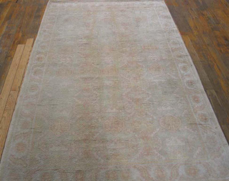 Early 20th Century Antique Indian Agra, Cotton Rug For Sale