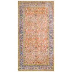 N. Indischer Agra-Baumwollteppich des frühen 20. Jahrhunderts ( 3'6" x 7' - 107 x 213")