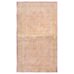 Antique tapis indien en coton Agra
