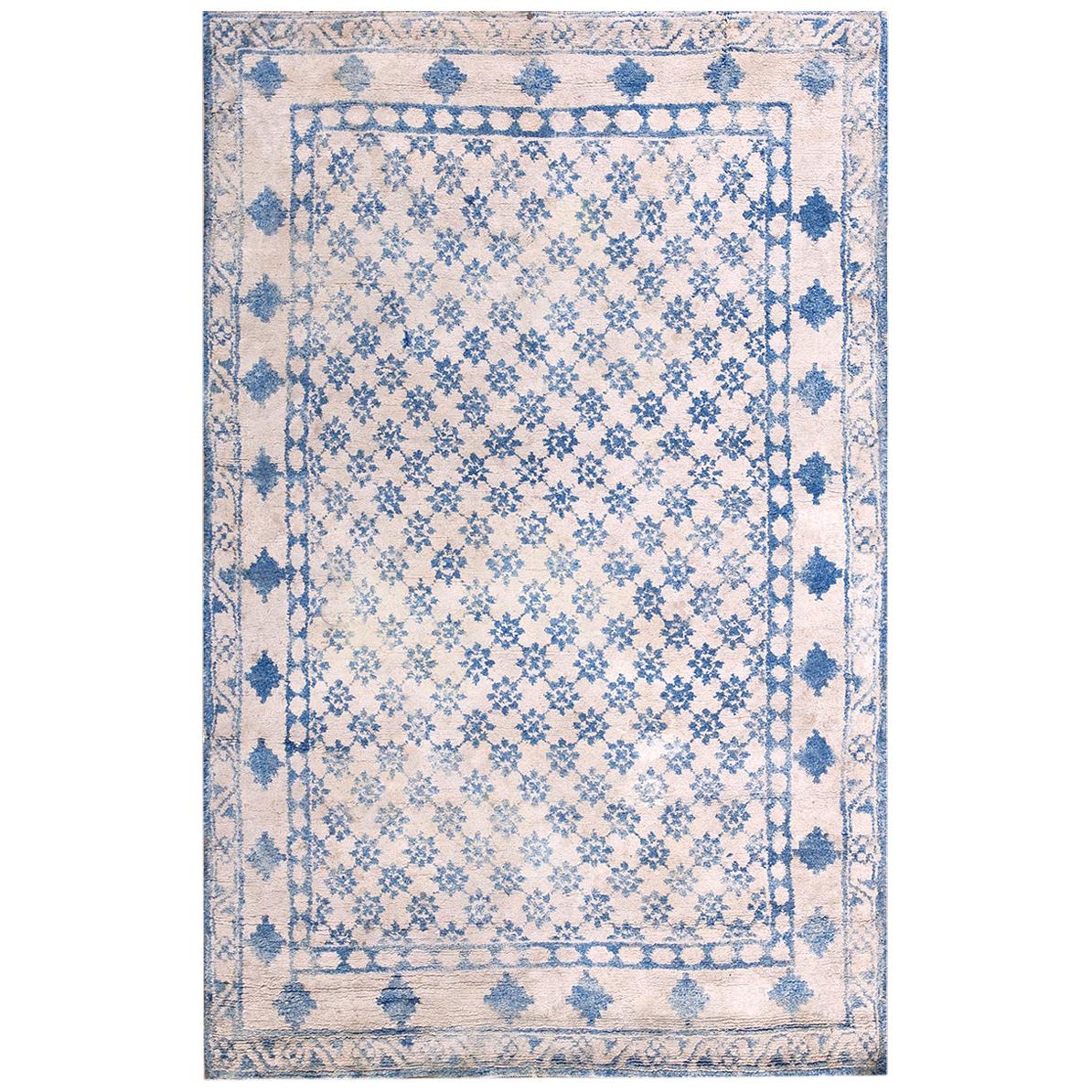 Antique Indian Agra Cotton Rug For Sale