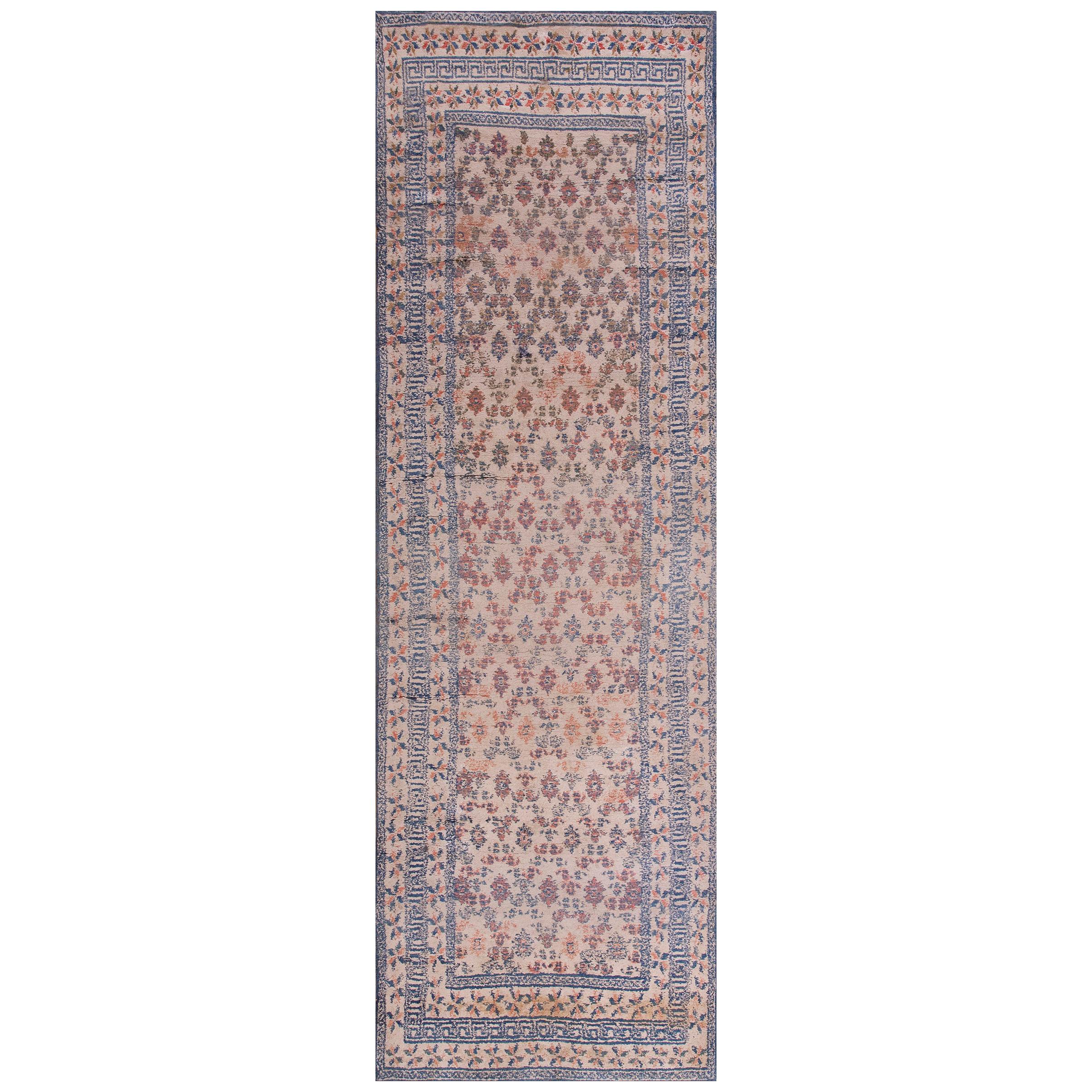  Antique Indian Agra Cotton Rug For Sale