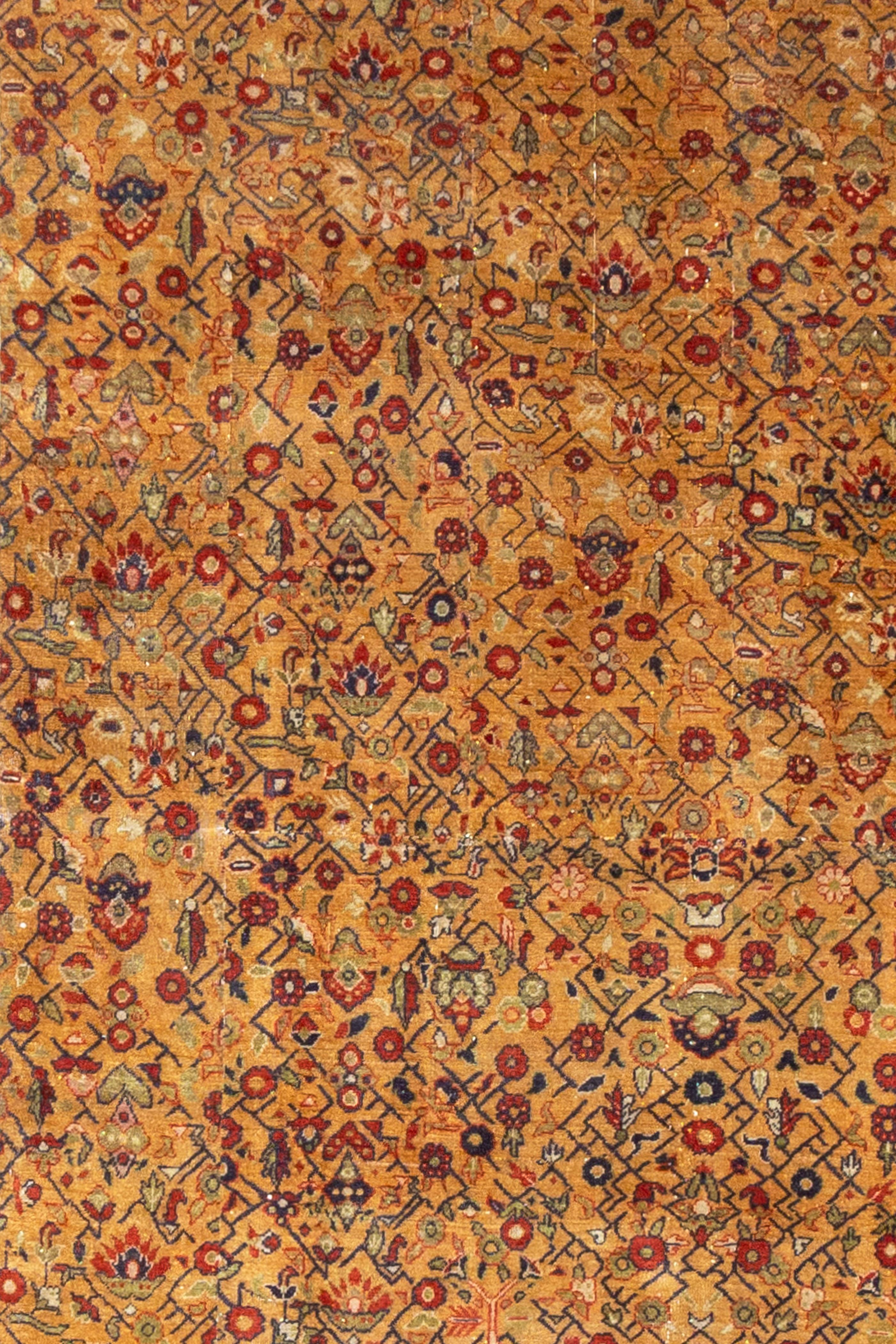 Antiker indischer Agra-Fragment-Läufer, spätes 19. Jahrhundert (Handgeknüpft) im Angebot