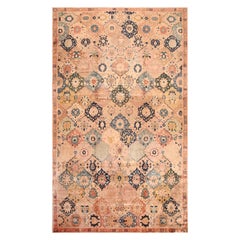 Antiker indischer Agra-Garten-Design-Teppich. 14 ft 9 in x24 ft 6in