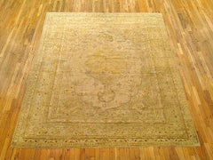 Antique Indian Agra Oriental Rug, Room Size, W/ Central Medallion