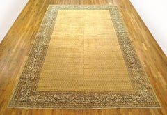 Antique Indian Agra Oriental Rug, Room Size, W/ Paisley Design