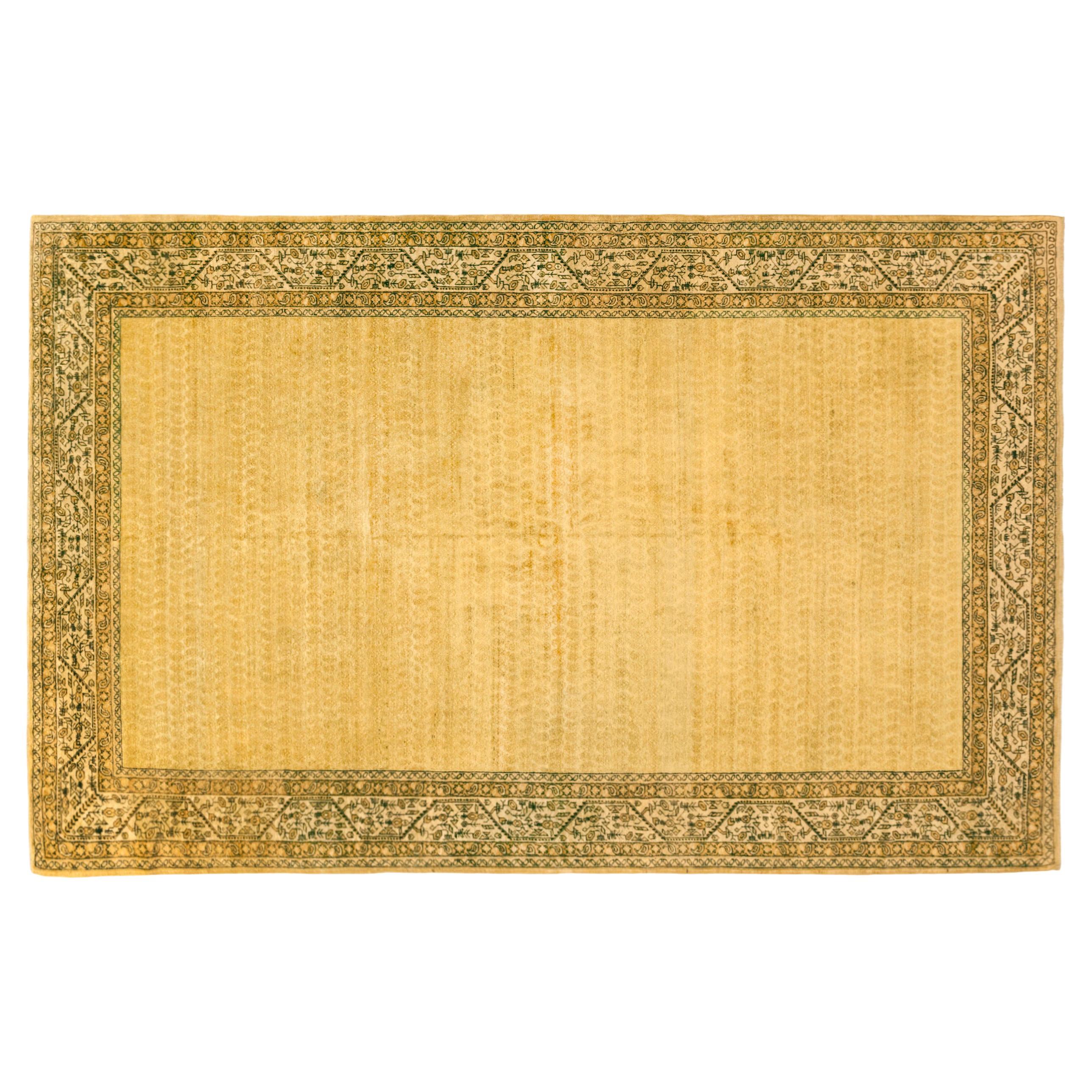 Antiker indischer Agra- orientalischer Teppich, Zimmergröße, mit Paisley-Design