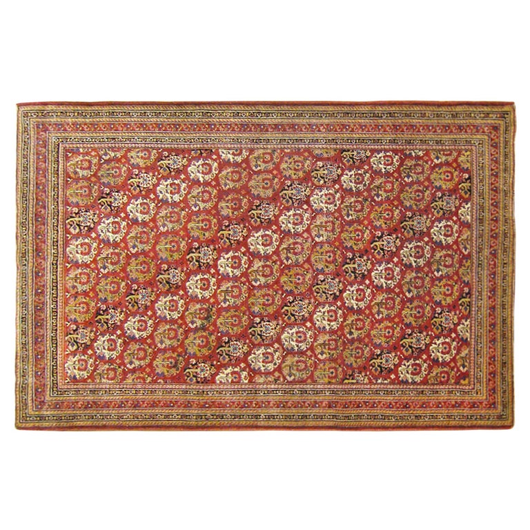 Antique Indian Agra Oriental Rug, Small Size, W/ Paisley Design For Sale at  1stDibs