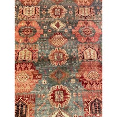 Antique Indian Agra Rug - 11'4'' X 9'0''
