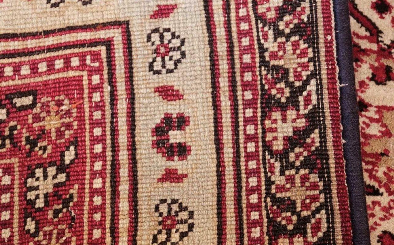 Wool ANTIQUE INDIAN AGRA RUG, 13 ft 10 in x 10 ft (4.22 m x 3.05 m). Circa 1910's.  For Sale