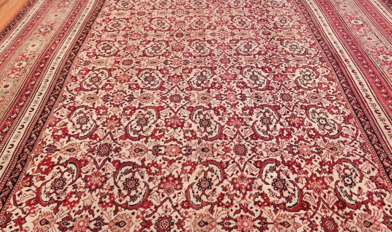 ANTIQUE INDIAN AGRA RUG, 13 ft 10 in x 10 ft (4.22 m x 3.05 m). Circa 1910's.  For Sale 1
