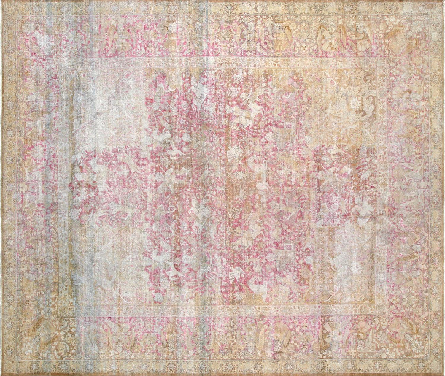 Antique Indian Agra Rug - 13'1