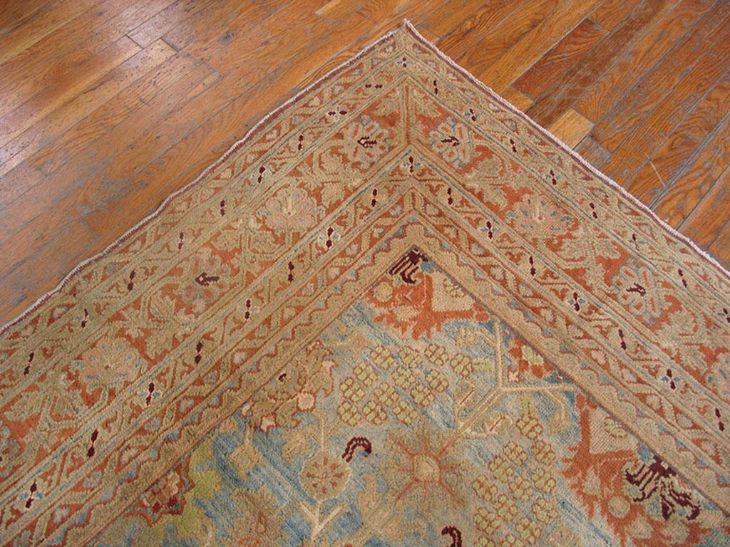 Hand-Knotted 19th Century N. Indian Agra Carpet ( 13'8
