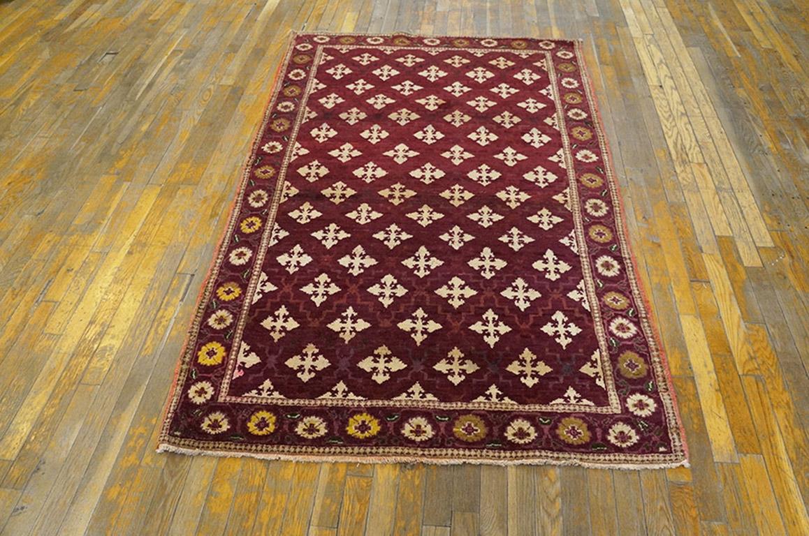 Ancien tapis indien Agra, mesures : 4' 0