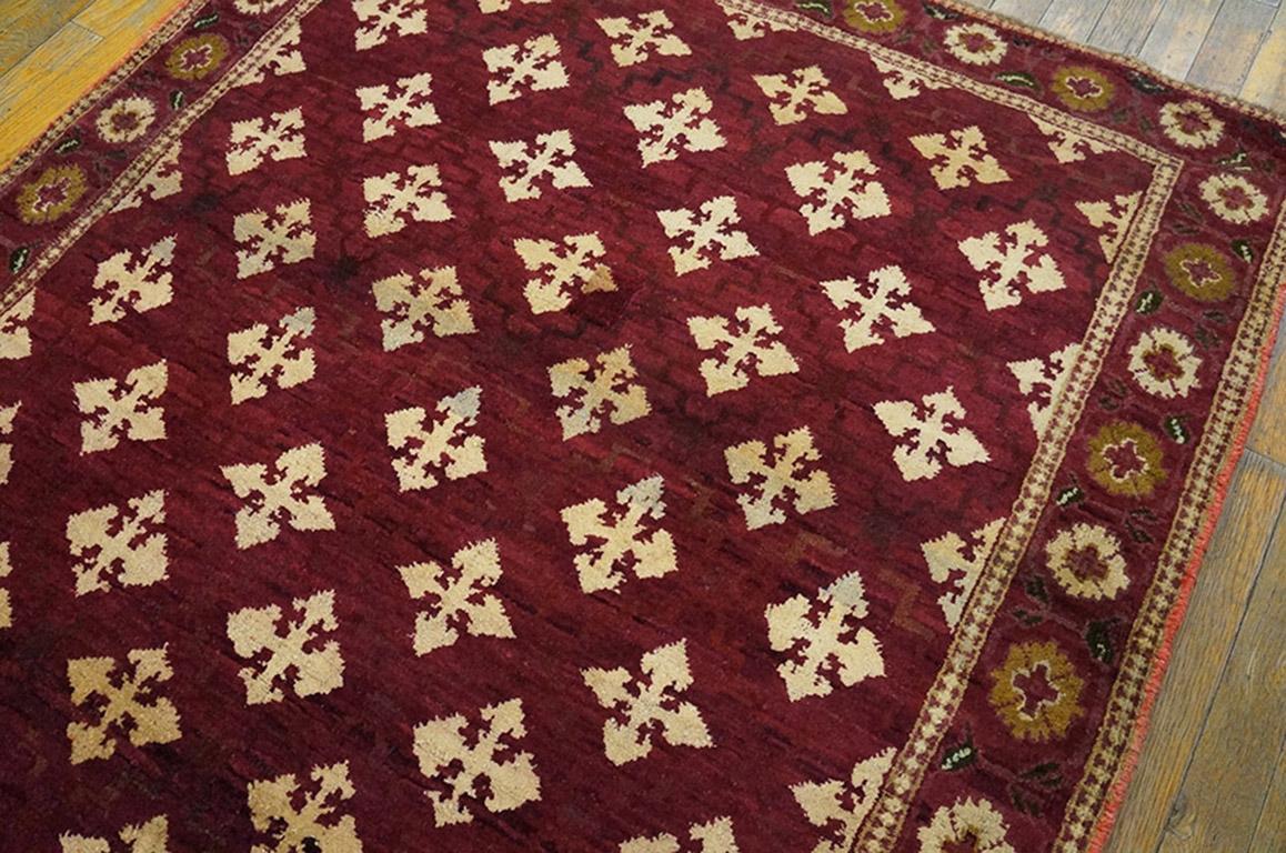 Early 20th Century Antique Indian Agra Rug For Sale
