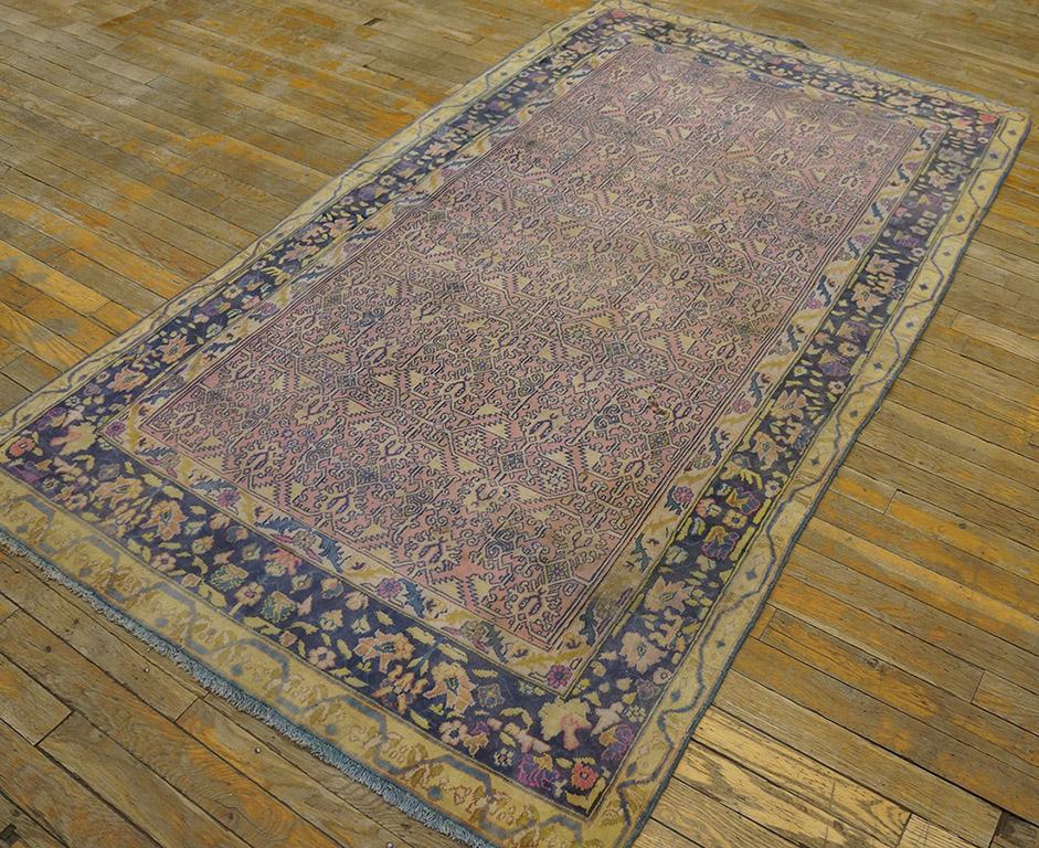 Early 20th  Century Indian Cotton Agra Carpet ( 4' x 6'9