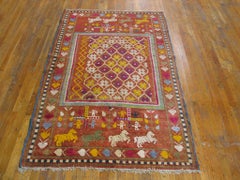 Antique Indian Agra Rug