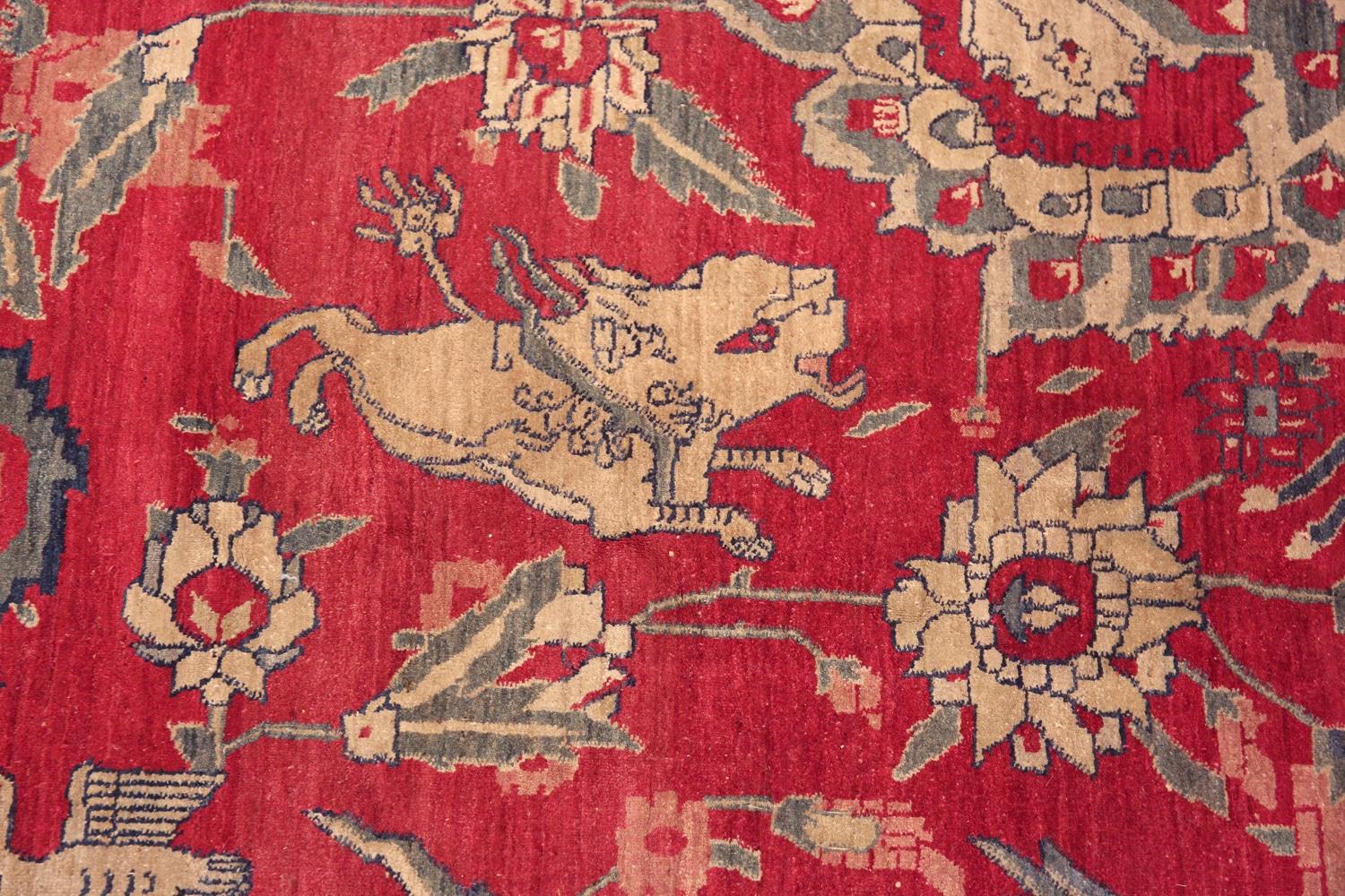Hand-Knotted Nazmiyal Collection Antique Indian Agra Rug 6' x 8'8