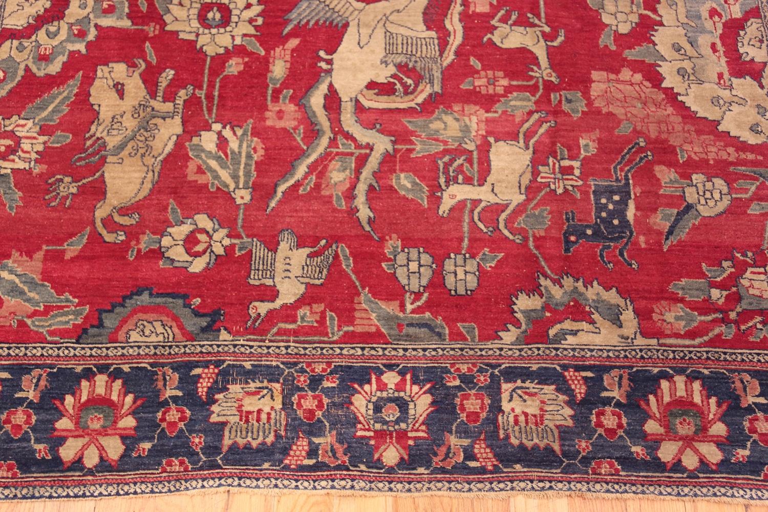 Wool Nazmiyal Collection Antique Indian Agra Rug 6' x 8'8