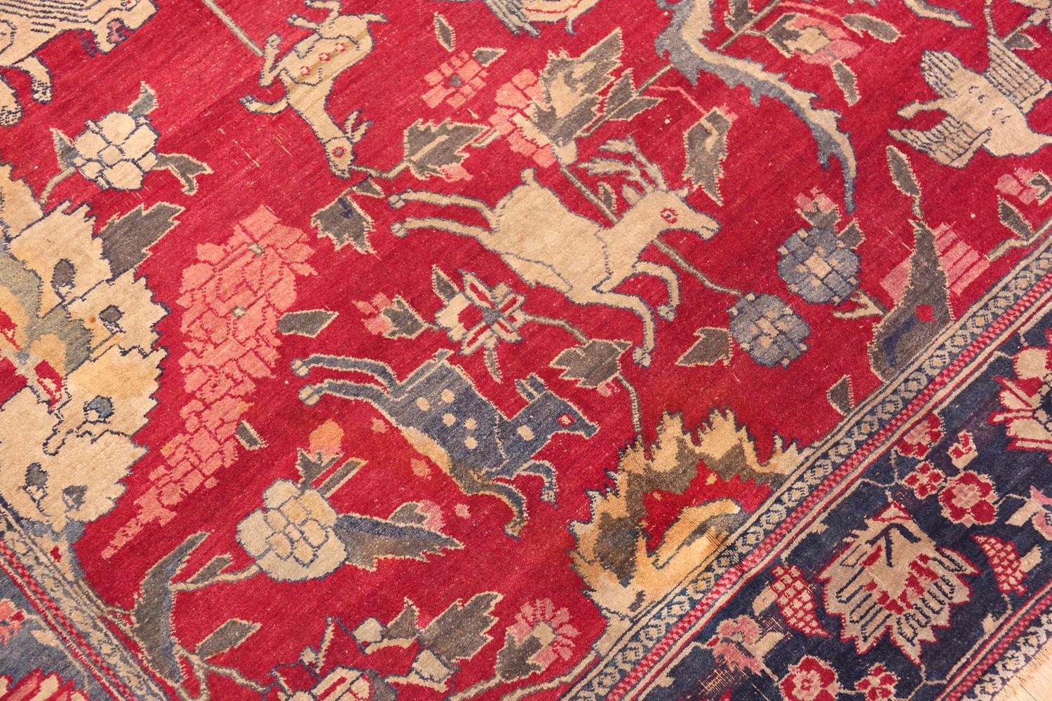 Nazmiyal Collection Antique Indian Agra Rug 6' x 8'8