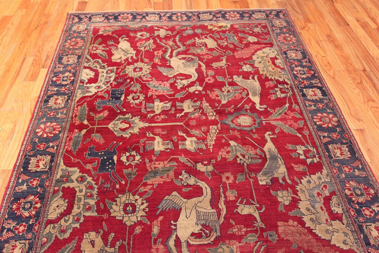 Nazmiyal Collection Antique Indian Agra Rug 6' x 8'8