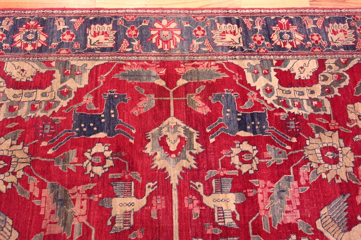 Nazmiyal Collection Antique Indian Agra Rug 6' x 8'8