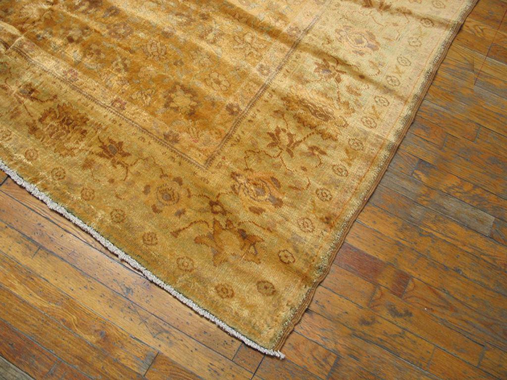 Alfombra antigua india de Agra. Tamaño: 7'0
