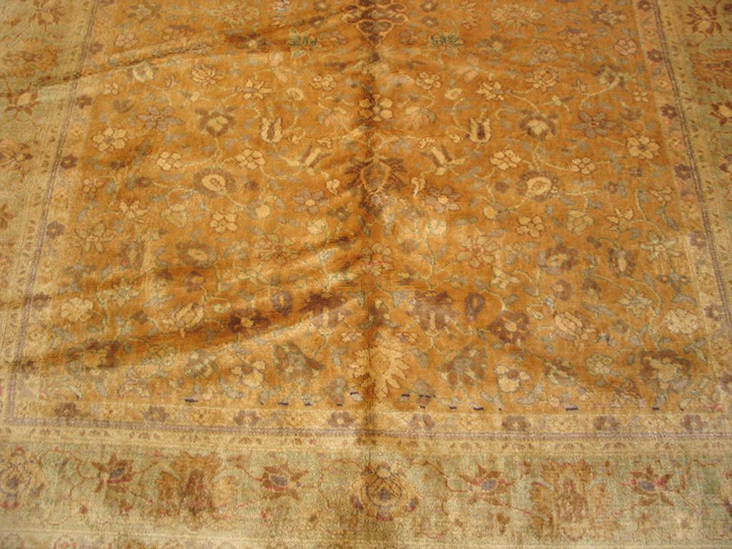 Alfombra antigua india Agra Anudado a mano en venta