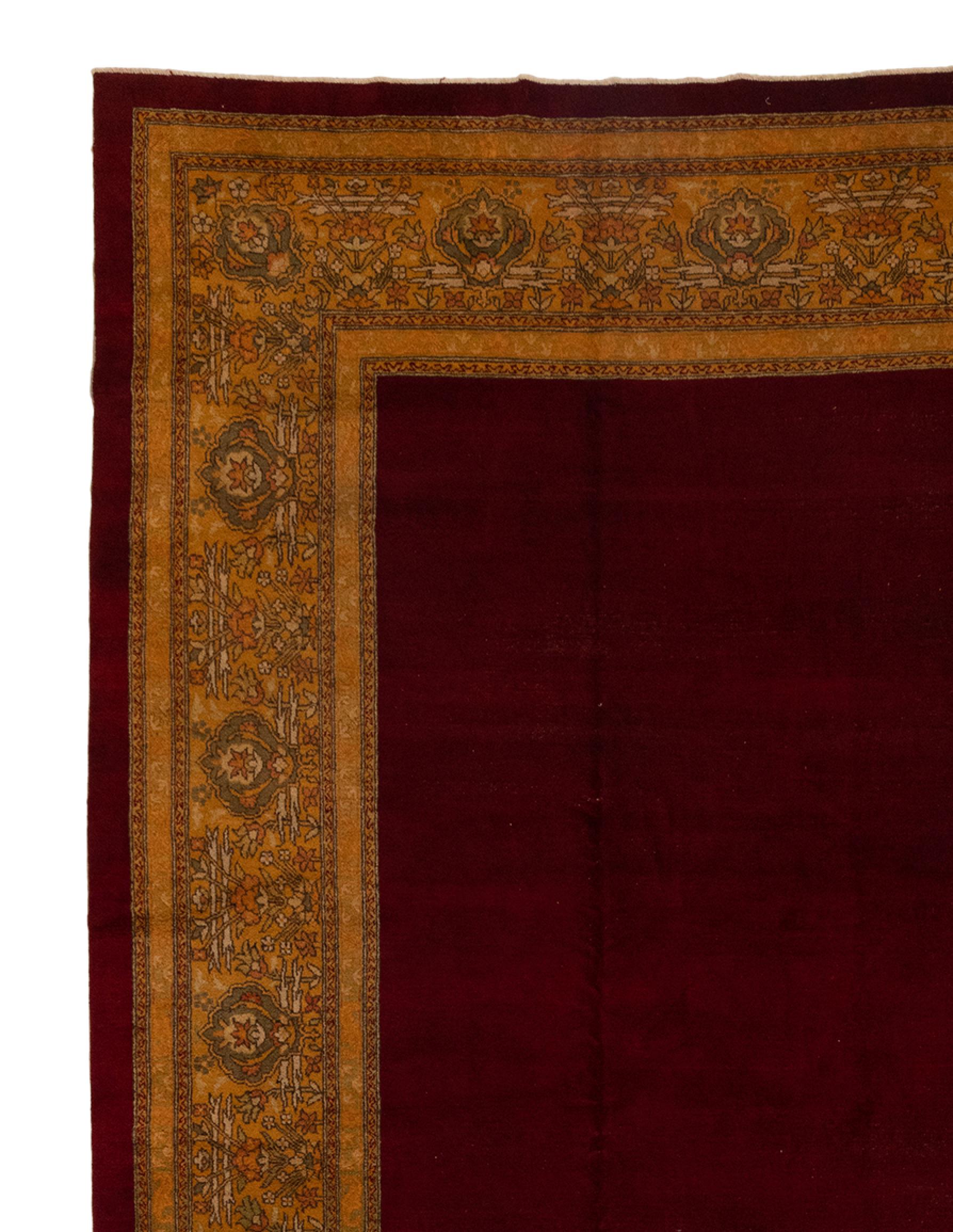 Late 19th Century Antique Indian Agra Rug, circa 1880s For Sale